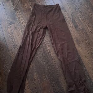Los Angeles apparel brown flared leggings